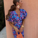 Aurora | Rochie lungă vibrantă